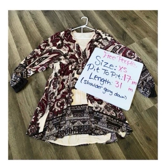 FREE PEOPLE Boho Satin Mini Dress - Picture 8 of 9